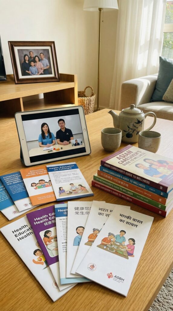 Health learning resources for caregivers